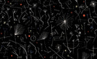 M4309-1 Astra Negro Tafetán Mural by Tres tintas