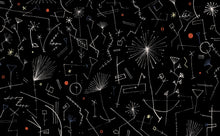 M4309-1 Astra Negro Tafetán Mural by Tres tintas