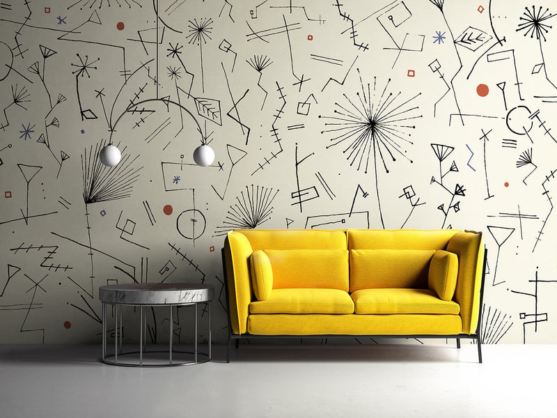 M4309-2 Astra Beige Tafetán Mural by Tres tintas