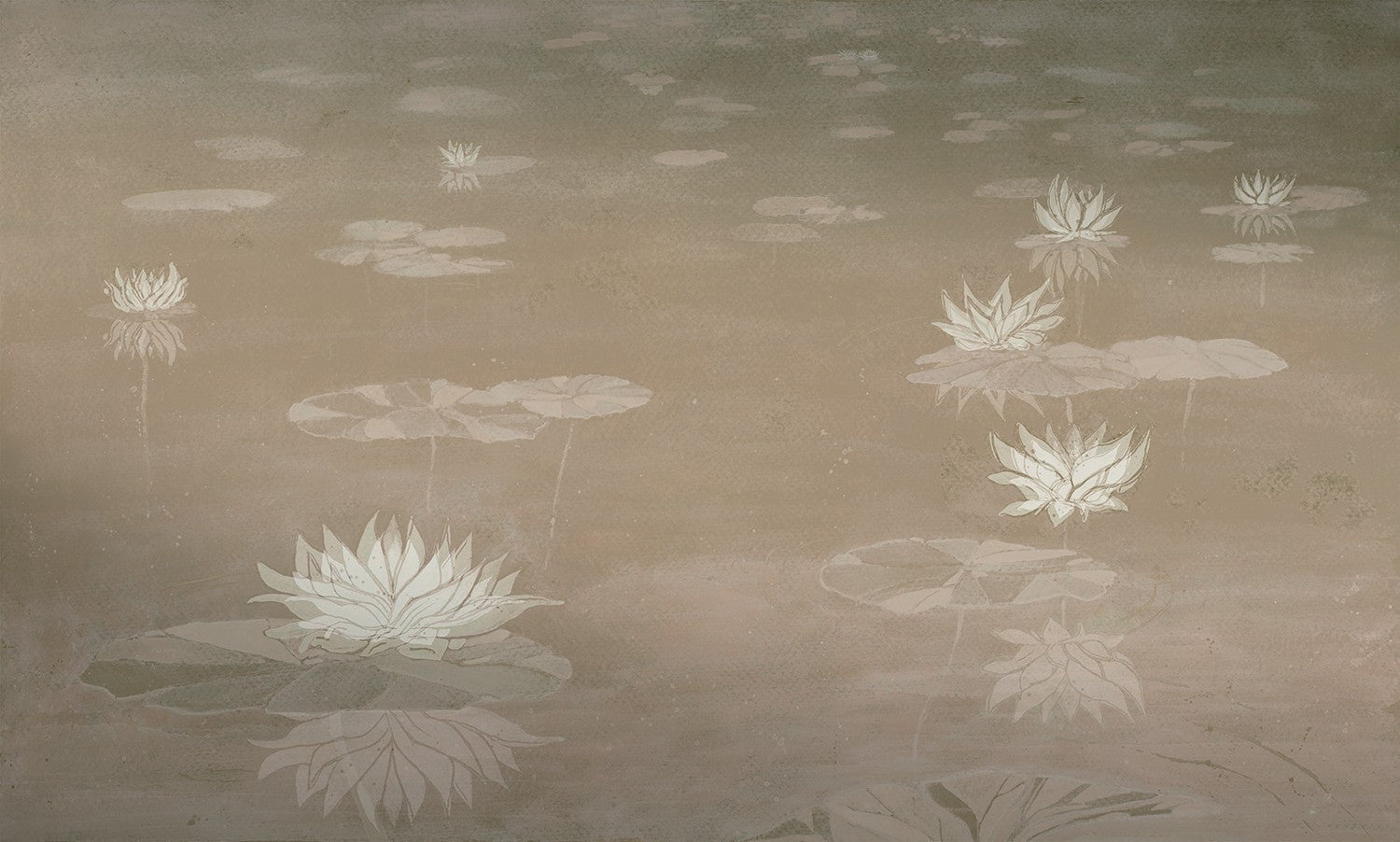 M4312-1 Aqua Beige Tafetán Mural by Tres tintas