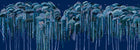 M4313-2 Medusa Azul Tafetán Mural by Tres tintas
