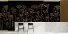 M4314-1 Bambú Negro Tafetán Mural by Tres tintas