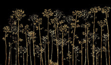 M4314-1 Bambú Negro Tafetán Mural by Tres tintas