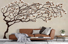 M4315-1 Sazón Marrón Tafetán Mural by Tres tintas