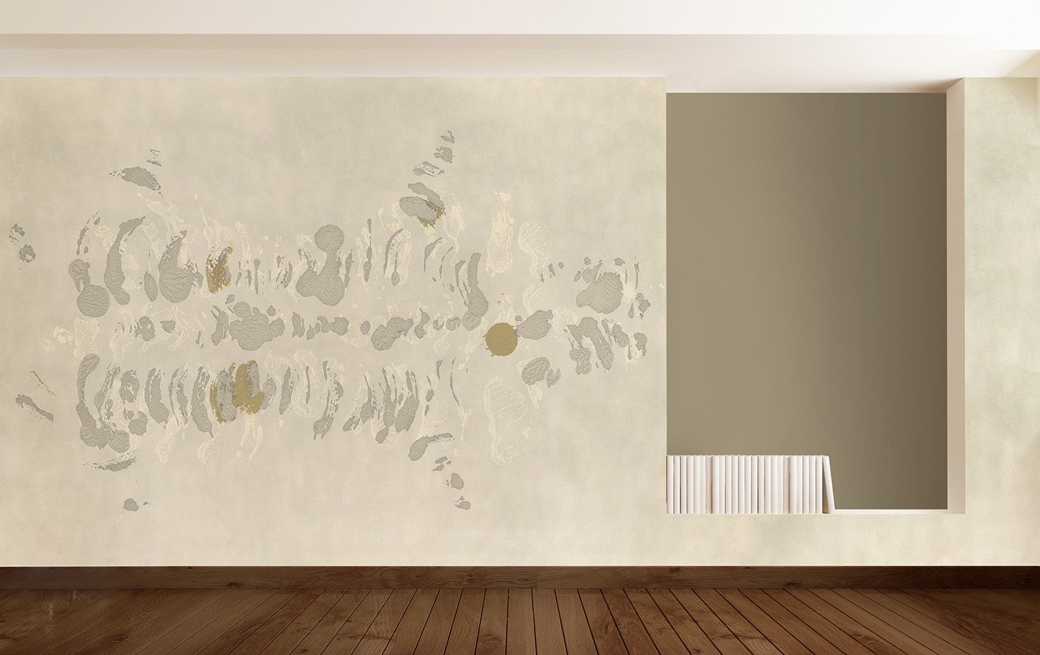 M4316-2 Fodere Gris Tafetán Mural by Tres tintas