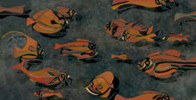 M4317-1 Sargazo Azul Tafetán Mural by Tres tintas