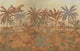 Oasis Rojo Tafetán Mural by Tres tintas