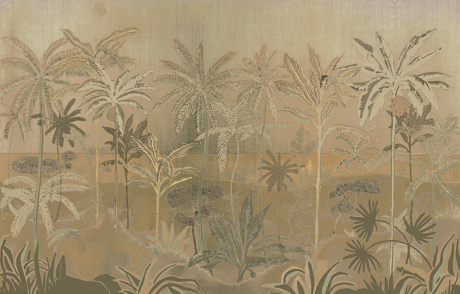 M4318-2 Oasis Beige Tafetán Mural by Tres tintas