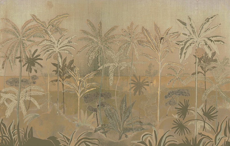 M4318-2 Oasis Beige Tafetán Mural by Tres tintas