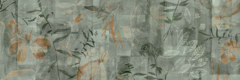 M4319-1 Impronta Azul Tafetán Mural by Tres tintas
