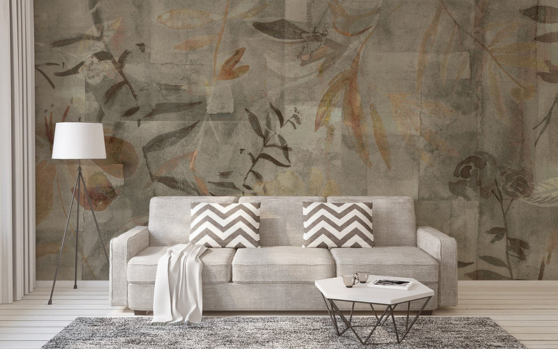 M4319-2 Impronta Marrón Tafetán Mural by Tres tintas