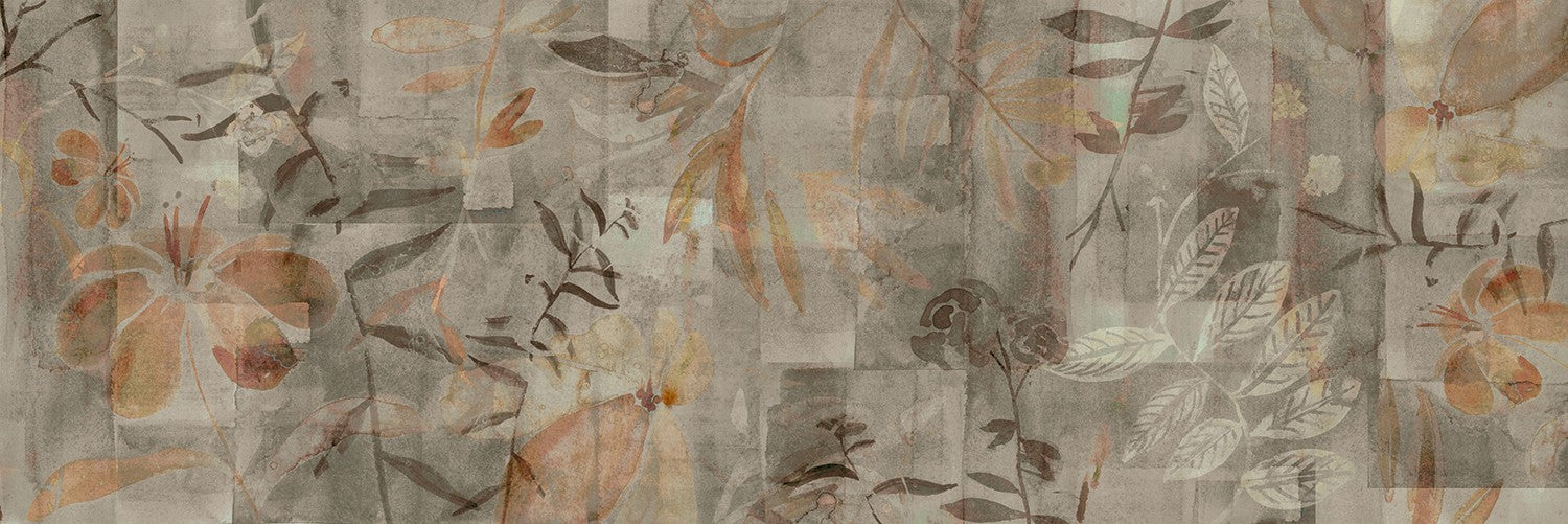 M4319-2 Impronta Marrón Tafetán Mural by Tres tintas