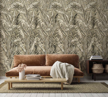 M4320-2 Frondo Beige Tafetán Mural by Tres tintas