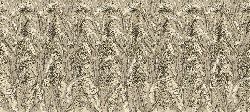 M4320-2 Frondo Beige Tafetán Mural by Tres tintas