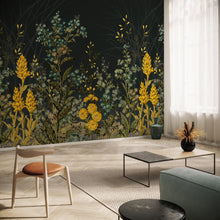 M4501-2 Folía Negro Bucólica Mural by Tres Tintas