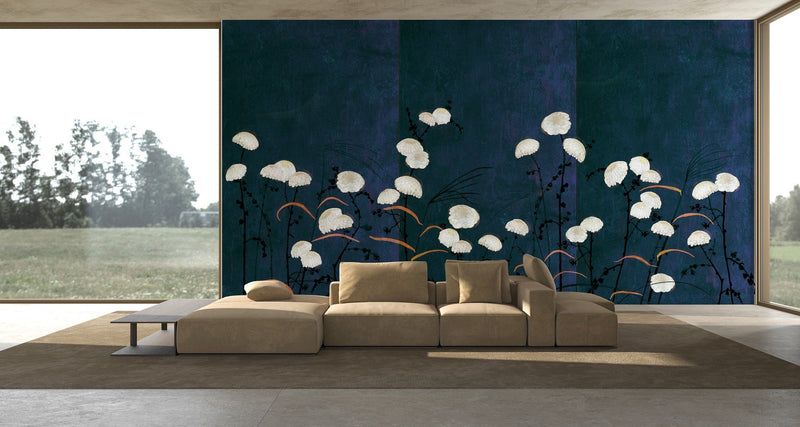 M4502-1 Kintsugi Azul Bucólica Mural by Tres Tintas