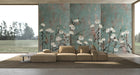 M4502-3 Kintsugi Turquesa Bucólica Mural by Tres Tintas
