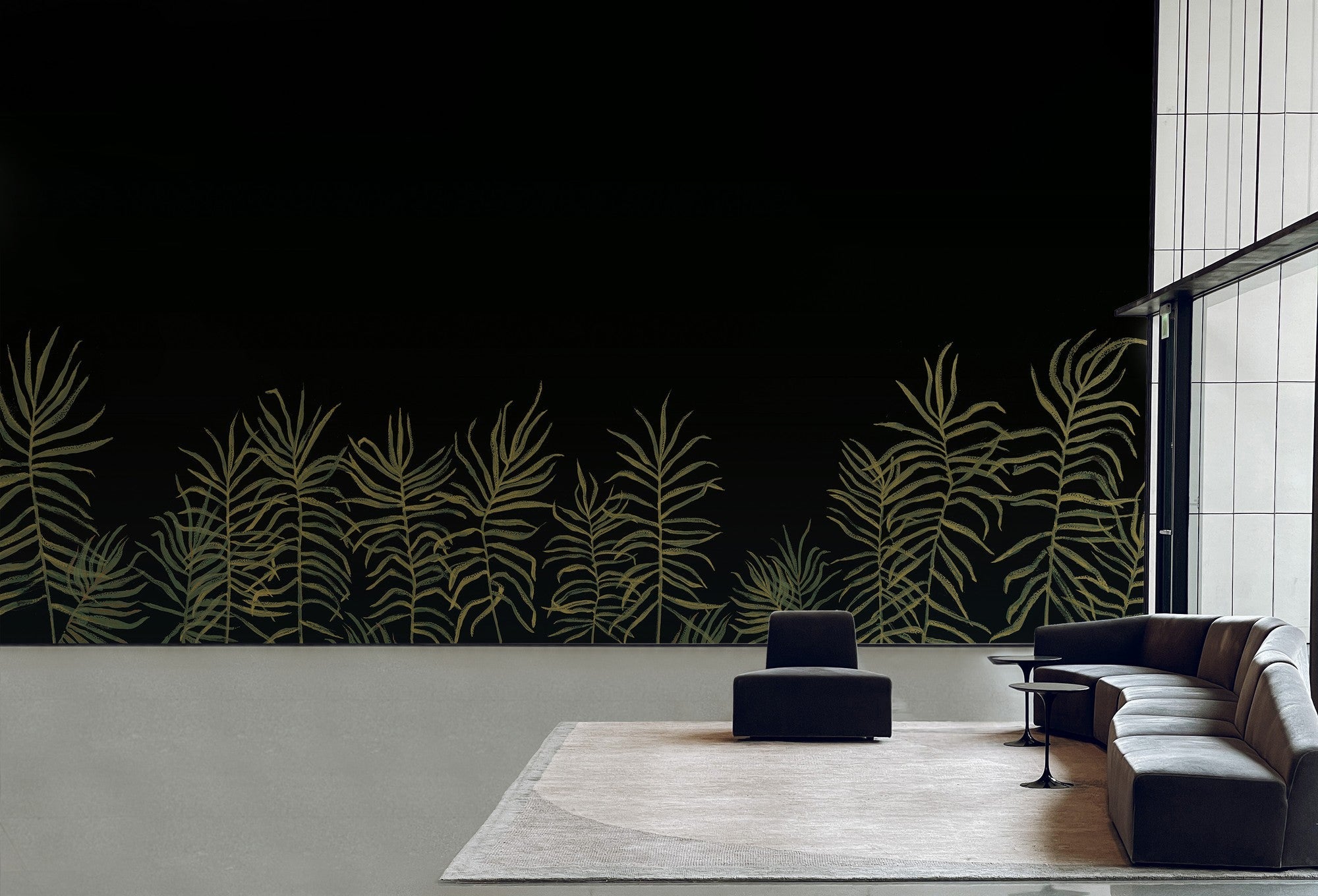 M4512-3 Raigón Negro Bucólica Mural by Tres Tintas