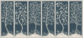 Stampa Azul oscuro Bucólica Mural by Tres Tintas