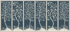 M4514-2 Stampa Azul oscuro Bucólica Mural by Tres Tintas