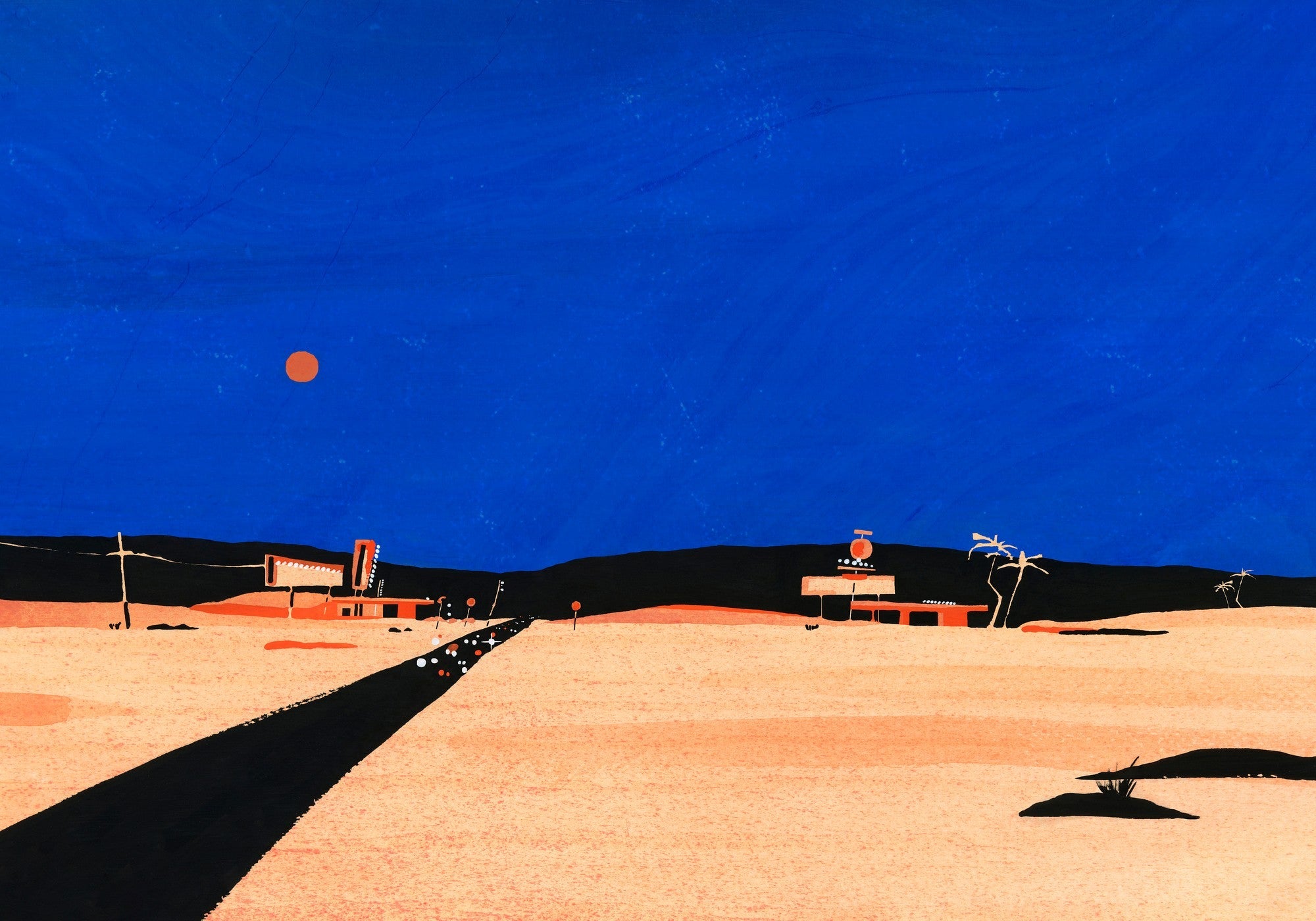 M4901-1 Road trip Blue L'Enfant Terrible Mural by Tres Tintas