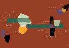 M4902-4 Lettering Red L'Enfant Terrible Mural by Tres Tintas