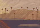M4903-1 Palms view Mallow L'Enfant Terrible Mural by Tres Tintas