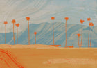 M4903-2 Palms view Light blue L'Enfant Terrible Mural by Tres Tintas