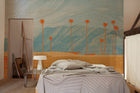 M4903-2 Palms view Light blue L'Enfant Terrible Mural by Tres Tintas