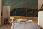 M4903-3 Palms view Grey L'Enfant Terrible Mural by Tres Tintas