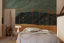 M4903-3 Palms view Grey L'Enfant Terrible Mural by Tres Tintas