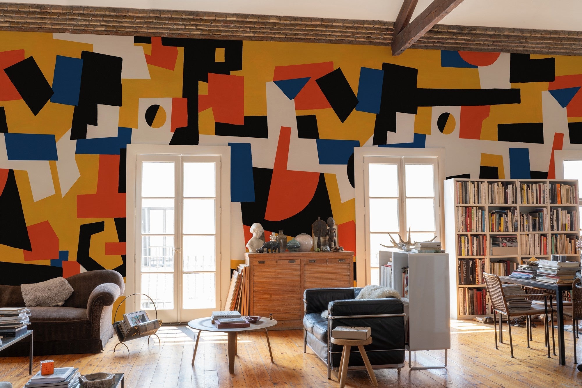 M4904-1 Cubic experience Yellow L'Enfant Terrible Mural by Tres Tintas