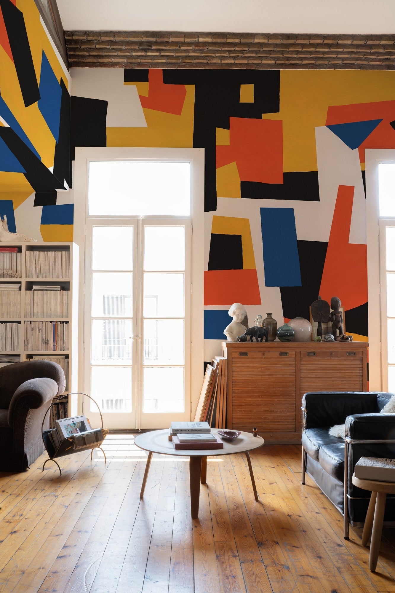 M4904-1 Cubic experience Yellow L'Enfant Terrible Mural by Tres Tintas