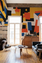 M4904-1 Cubic experience Yellow L'Enfant Terrible Mural by Tres Tintas
