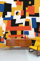 M4904-1 Cubic experience Yellow L'Enfant Terrible Mural by Tres Tintas