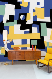M4904-2 Cubic experience Blue L'Enfant Terrible Mural by Tres Tintas