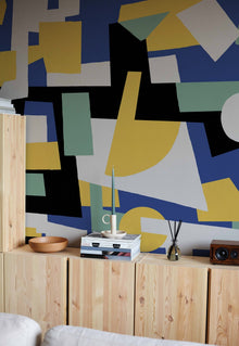 M4904-2 Cubic experience Blue L'Enfant Terrible Mural by Tres Tintas