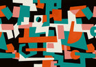M4904-3 Cubic experience Black L'Enfant Terrible Mural by Tres Tintas