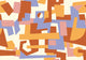 Cubic experience Orange L'Enfant Terrible Mural by Tres Tintas