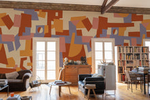 M4904-4 Cubic experience Orange L'Enfant Terrible Mural by Tres Tintas