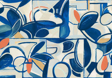 M4905-1 Giant Abstract Blue L'Enfant Terrible Mural by Tres Tintas