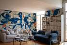 M4905-1 Giant Abstract Blue L'Enfant Terrible Mural by Tres Tintas