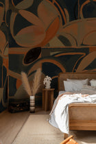 M4905-3 Giant Abstract Black L'Enfant Terrible Mural by Tres Tintas