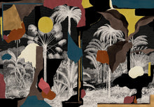 M5001-2 Colonial Abstraction Black Playful Layers Mural by Tres Tintas