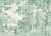 M5002-4 Patch Landscape Green Playful Layers Mural by Tres Tintas