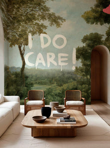 M5003-1 Planet Statement Blue Playful Layers Mural by Tres Tintas
