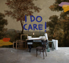 M5003-2 Planet Statement Brown Playful Layers Mural by Tres Tintas