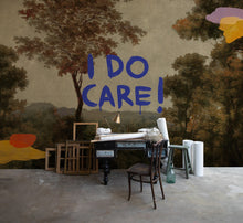 M5003-2 Planet Statement Brown Playful Layers Mural by Tres Tintas