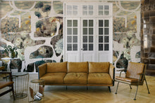 M5005-5 Prehistoric Flowers White Playful Layers Mural by Tres Tintas