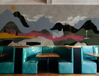 M5007-2 Landscape Collage Grey Playful Layers Mural by Tres Tintas